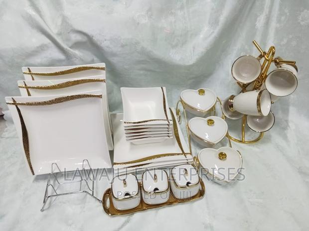 20pcs Golden Rim Dinner Set