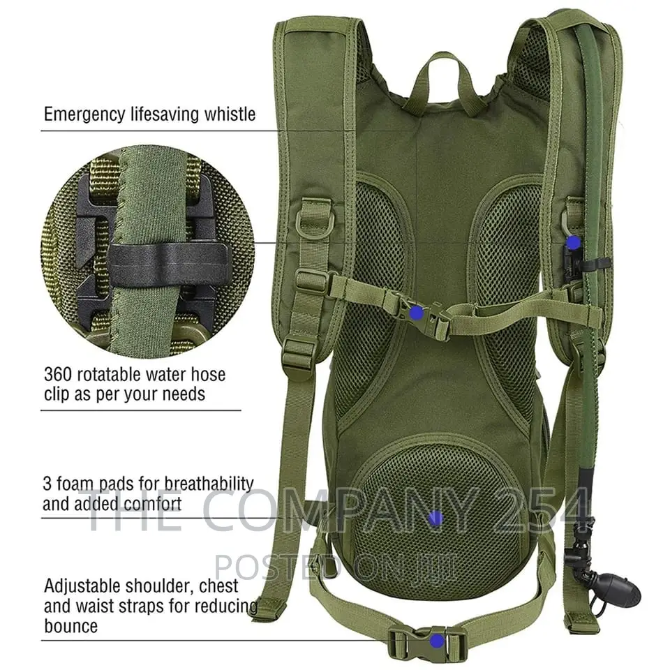 Water-Proof Nylon Water Bag With 2.5L Climbing Water Bags