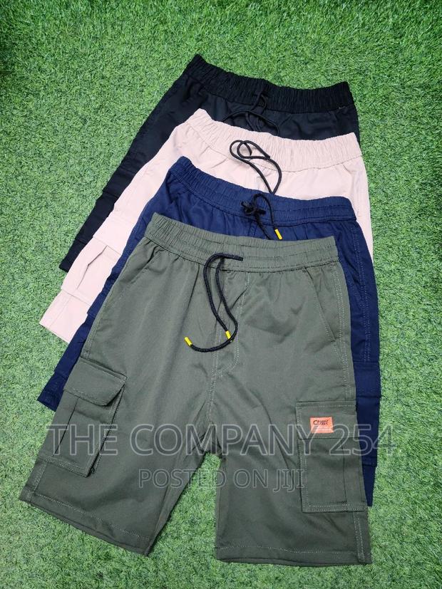 Classic Designer Cargo Canvas Long Latest Men's Shorts - thumbnail 6