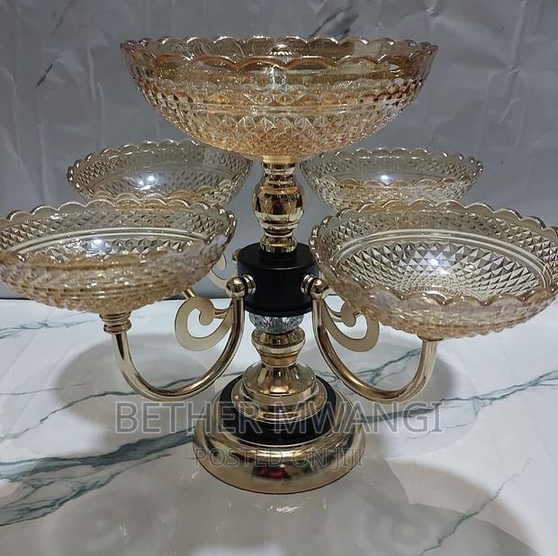 5 Arm Rotating Multi Purpose Display Serving Bowls. - thumbnail 5