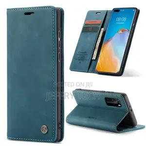 Blue Huawei P40 Pro Caseme Synthetic Leather Wallet Case