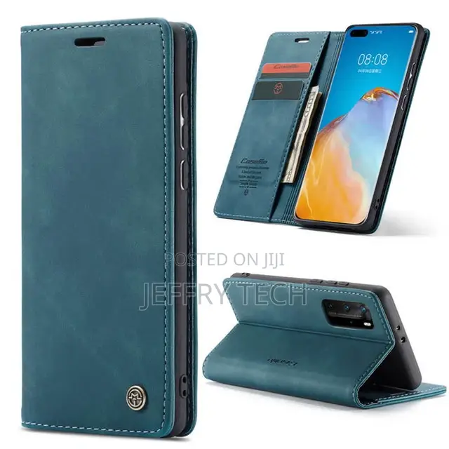Blue Huawei P40 Pro Caseme Synthetic Leather Wallet Case