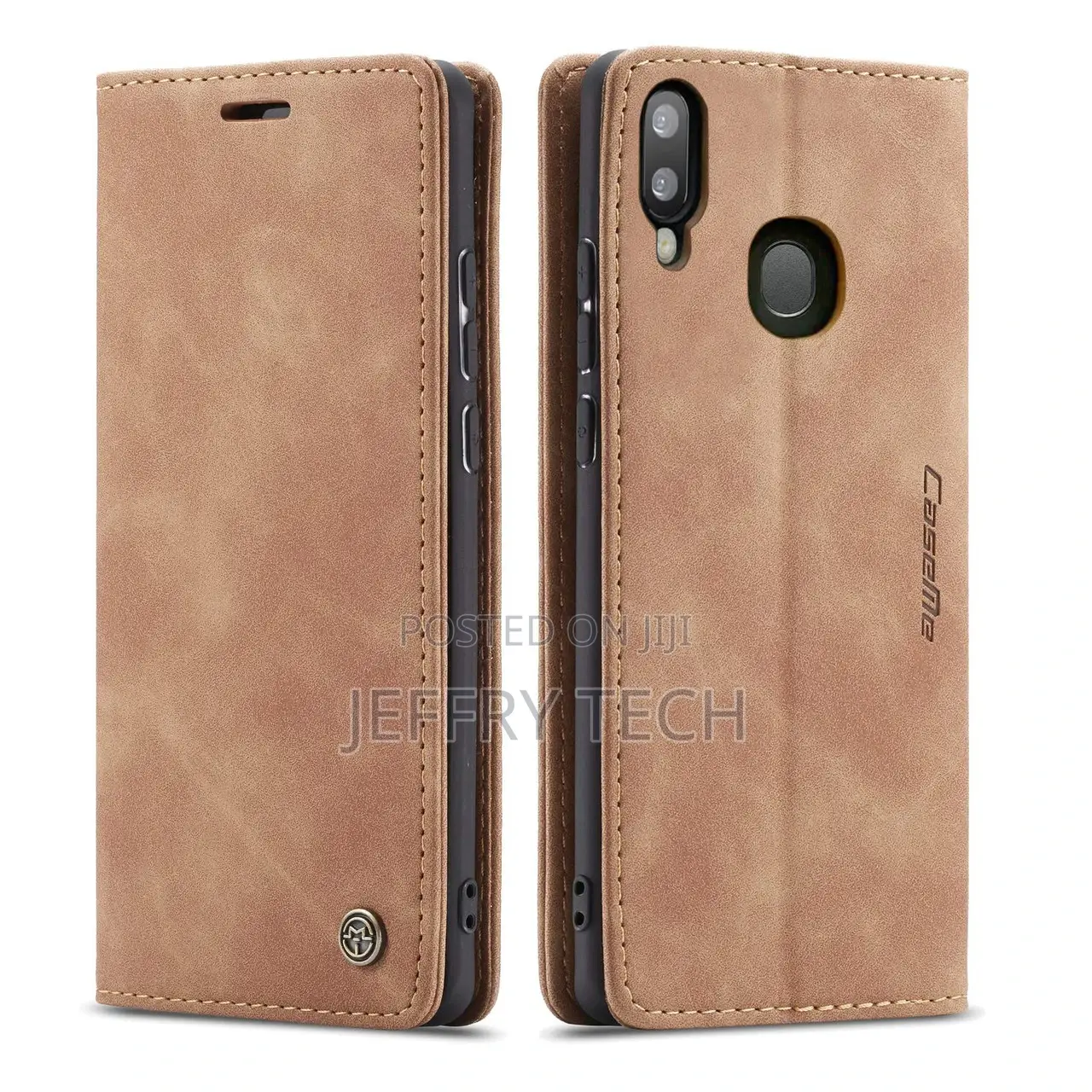 Brown Caseme Slim Magnetic Wallet Case for Galaxy A20 / A30