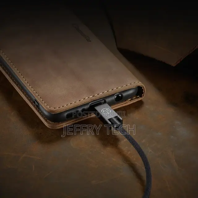 Brown Galaxy A51 Caseme Compact Flip Classy Wallet Case