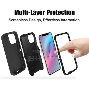 iPhone 11 Tradies Heavy Duty Military Defender Case BLACK