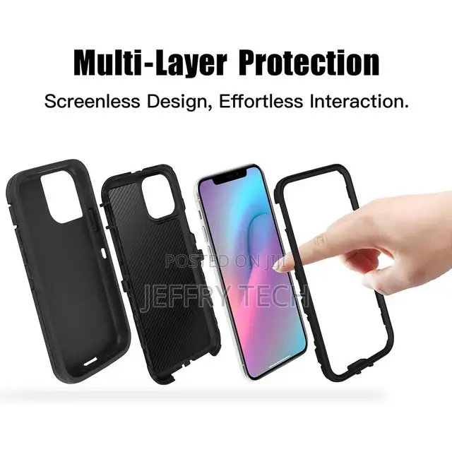 iPhone 11 Tradies Heavy Duty Military Defender Case BLACK