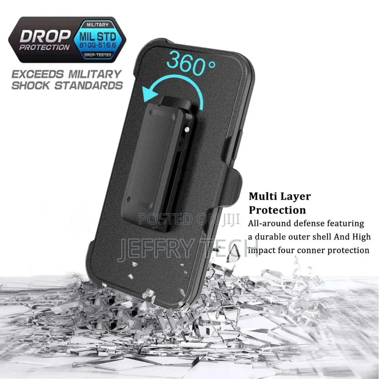 iPhone 13 Pro Military Shock Proof Defender Holster Case
