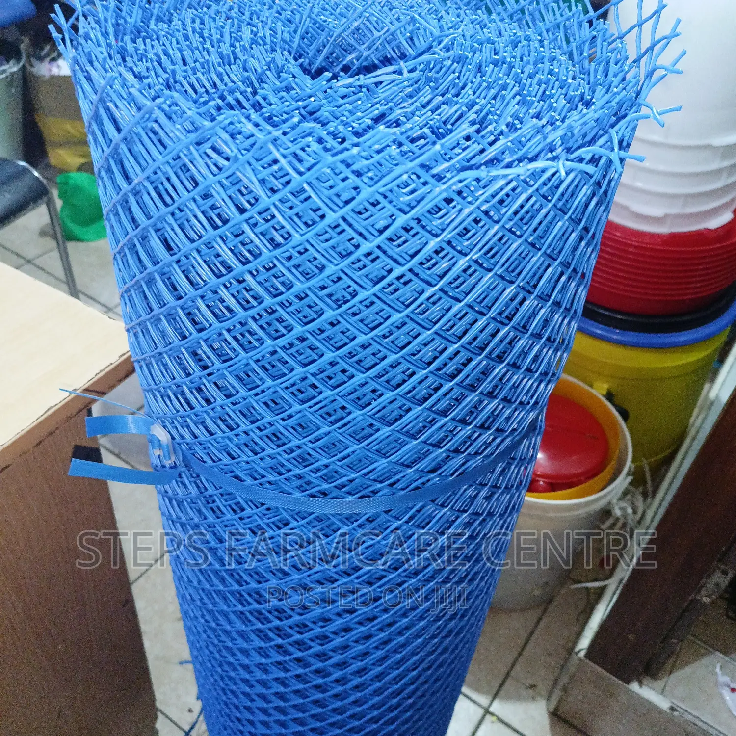 Blue Plastic Chicken Mesh