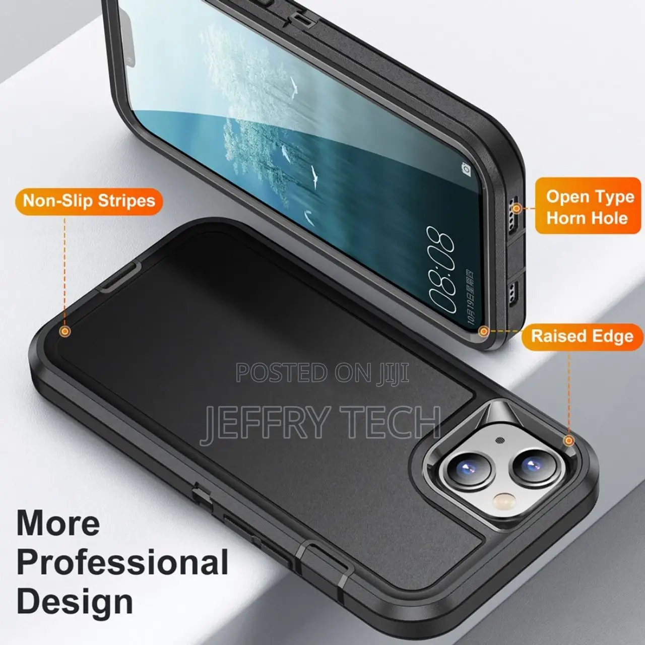 Military Full Body Shock Proof Defender Case for iPhone 15