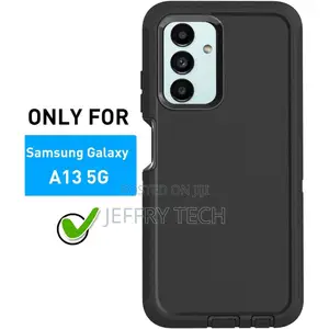 Black Galaxy A13 5G Tradies Military Defender Heavy Duty Cas