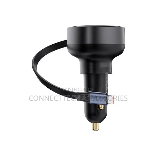 Baseus Enjoyment Pro Retractable USB-C Car Charger 60W - thumbnail 3