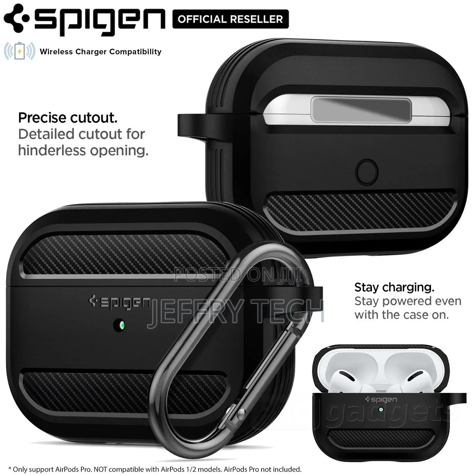 Apple Airpods Pro Case Genuine Spigen Rugged Armor Ultra Sli