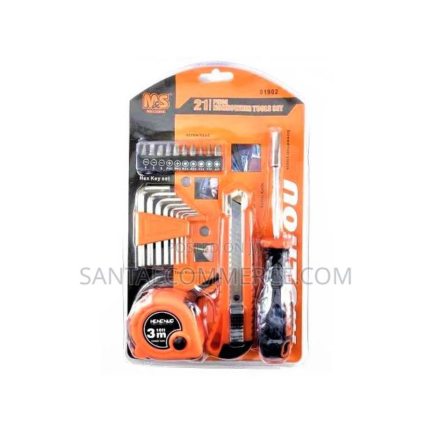 21 PCS Screw, Allen Key, Tape Measure, Knife Repair Tool Set