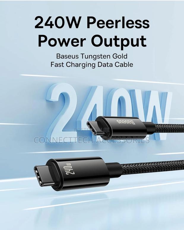 Baseus 240W PD3.1 USB-C to USB-C Fast Charging Cable - thumbnail 6