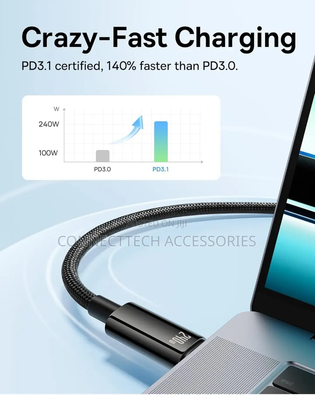 Baseus 240W PD3.1 USB-C to USB-C Fast Charging Cable