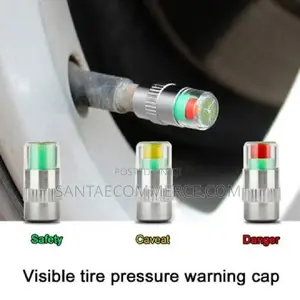 4 PCS Car Tire Pressure Gauge Monitor Valve Cap