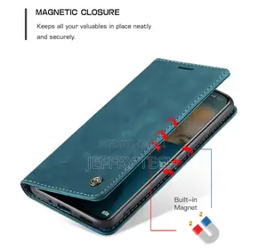 Caseme Xiaomi Mi 12 Pro Retro Flip Leather Wallet Case Blue