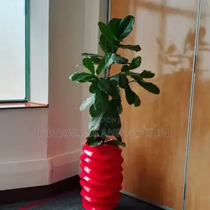 Big Tower Twist Fibre Flower Pot