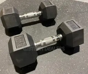 10kg Hexagon Dumbbells
