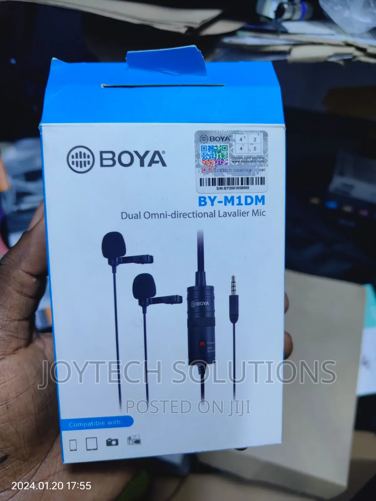 BOYA BY-M1DM Dual Lavalier Universal Microphone