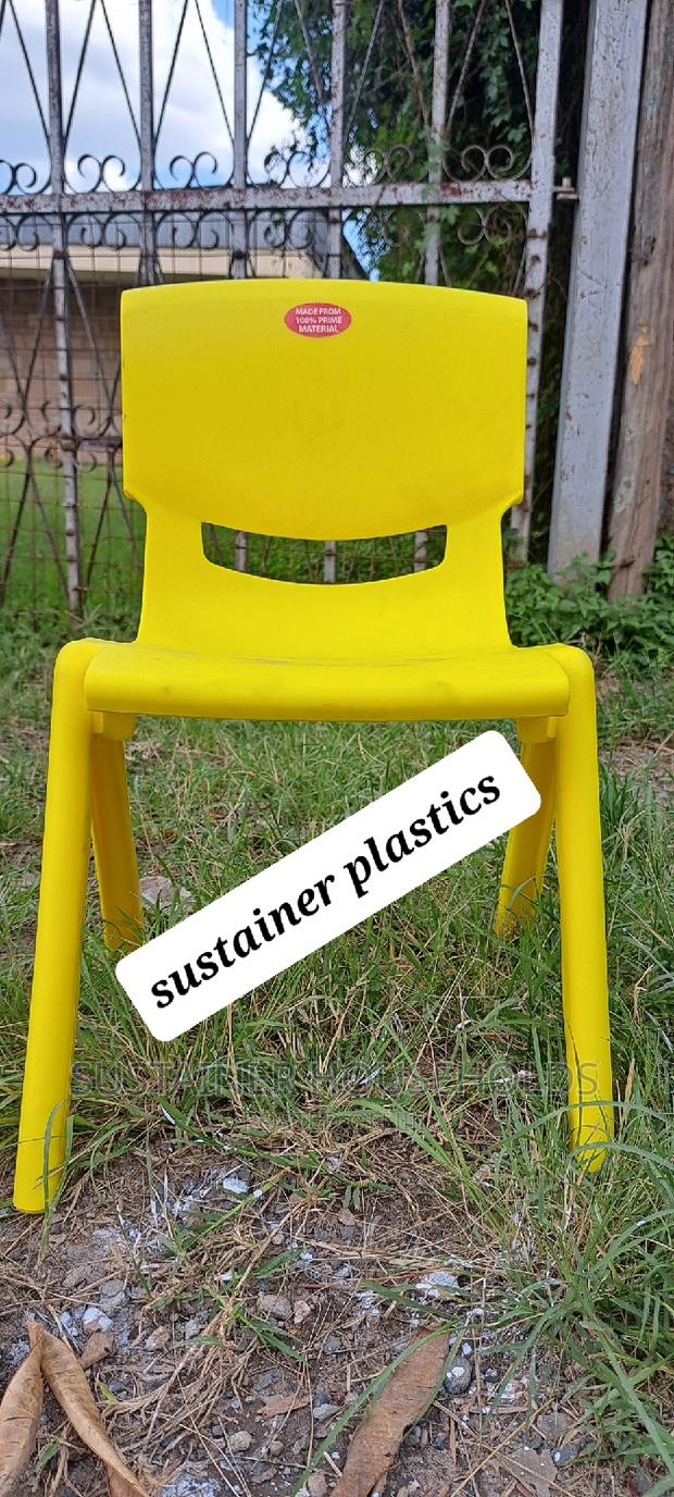 Yellow Kids Plastic Chairs - thumbnail 3