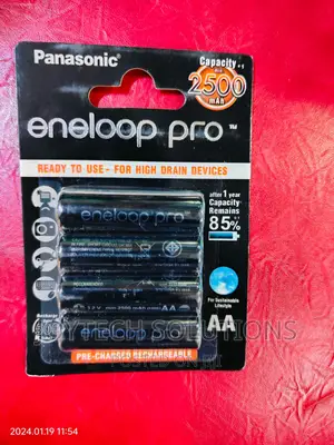 This Pack of Four Eneloop Pro AA Rechargeable Ni-Mh Batterie