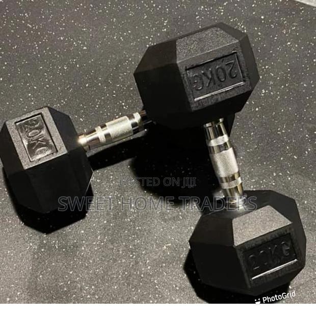 20kg Hexagonal Dumbell - main view