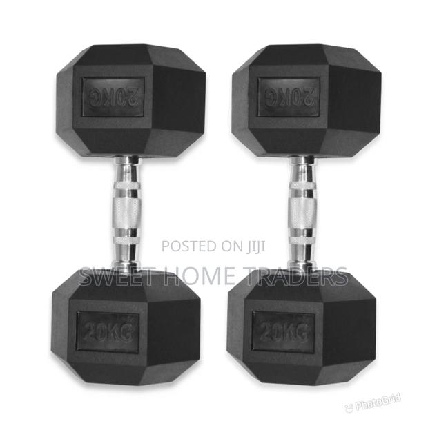 Hexagonal Dumbell Each 20kgs - main view