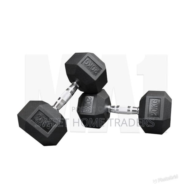 20kg Hexagonal Dumbell - main view