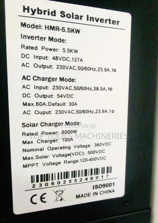 Solarpex 5.5kw 48V Hybrid Inverter - thumbnail 2
