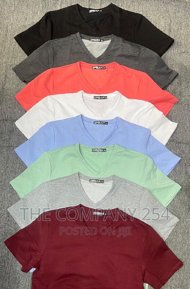 Unisex Classic Plain Cotton T-Shirt - thumbnail 4