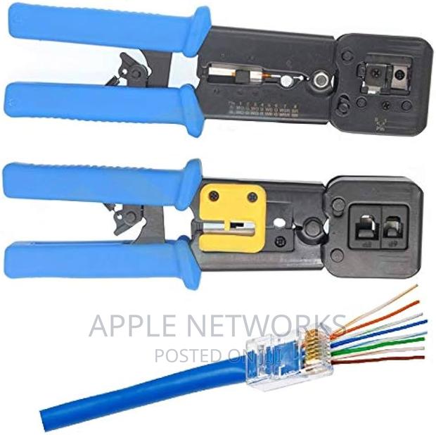 EZ Professional Crimping Tool for Pass-Through Cat5e Cat6 RJ