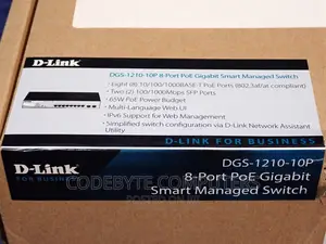 D-Link DGS-1210-10P 8-Portsbase-T Poe + 2 SFP Po