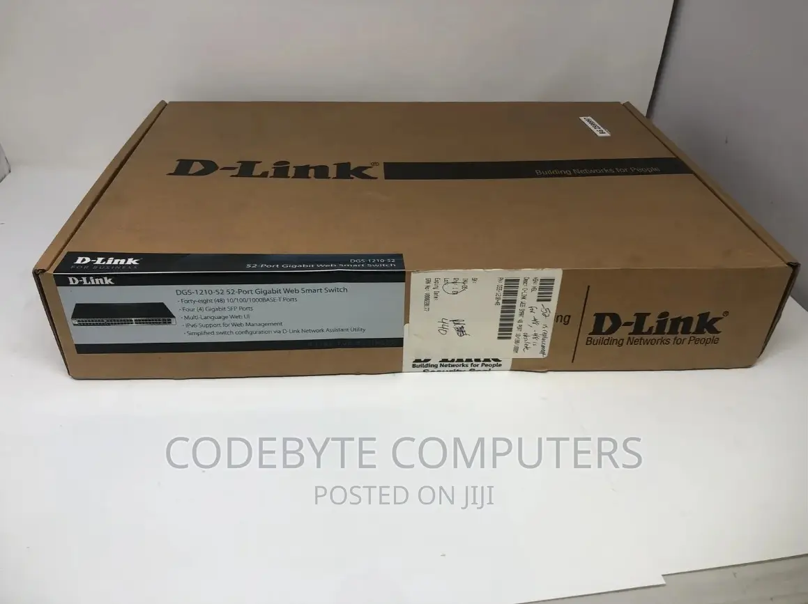 D-link Dgs-1210-52mp 48 Port 1000mbps Poe 4 Gigabit Sfp