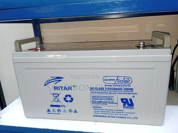 Ritar 200ah 12V 20hr Best Free Maintaince Battery - thumbnail 2