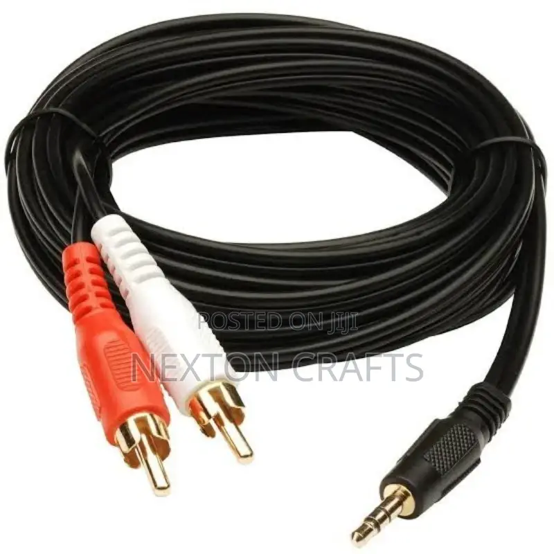 Stereo Male to 2 RCA Male Stereo Audio Cable 5 Meter