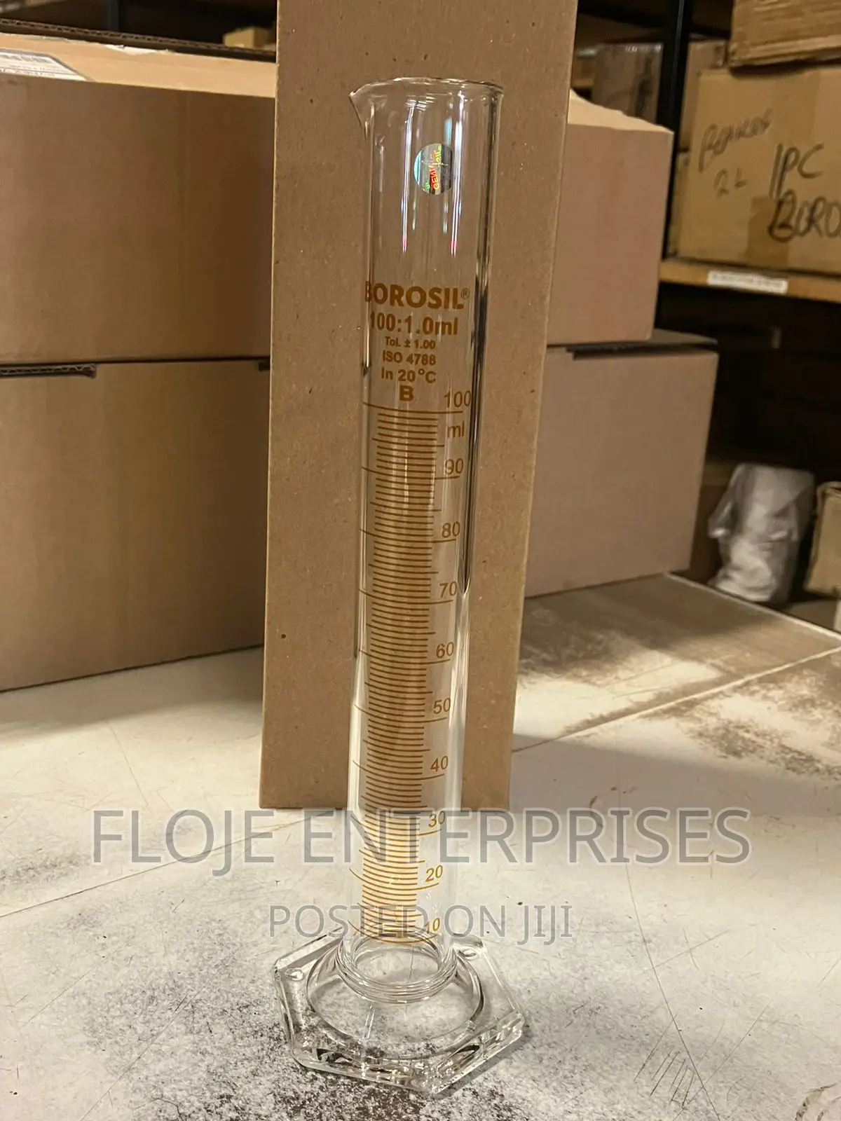 Measuring Cylinder 100ml Borosil