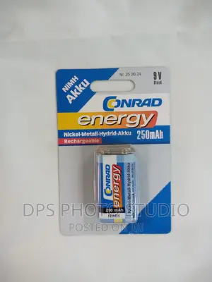 Conrad Energy Rechargeable 9V Nimh 250mah 1pc