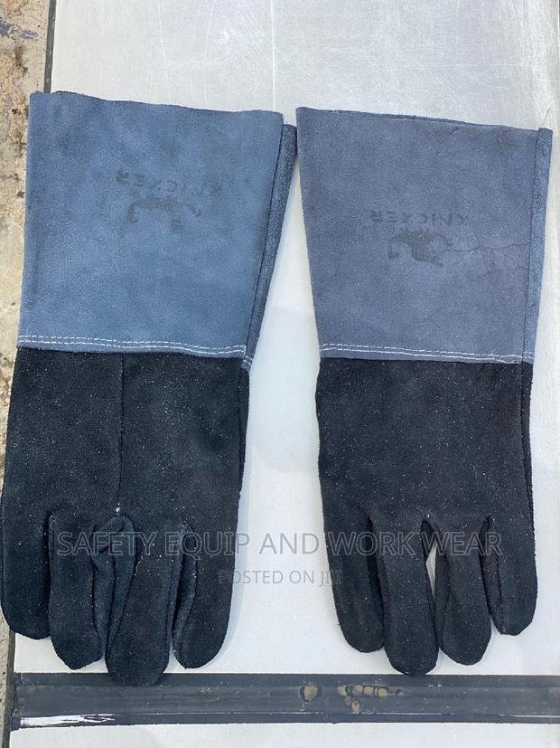 Grey&Black Welder Gloves , Welding Gloves