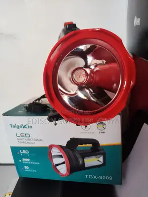 Torch Solar Flashlight Rechargeable Torch + Solar Panel Elec