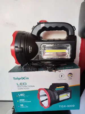 Torch Solar Flashlight Rechargeable Torch + Solar Panel Elec