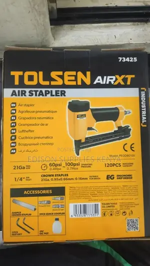 Tolsen Air Stapler 73425 Brad Nailer Air Staple Gun Ga21