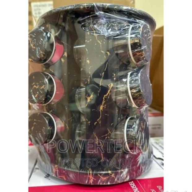 Rotating Marble Spice Rack - main view