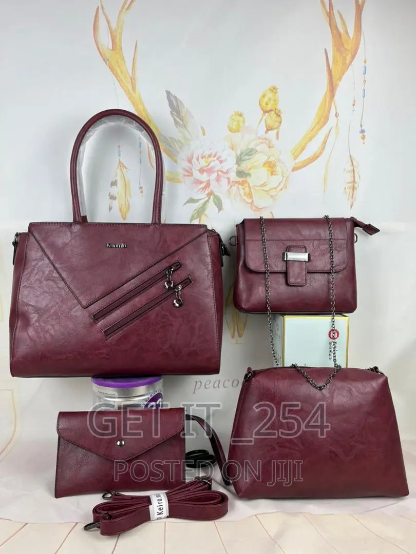 4 in 1 Quality Leather Handbag