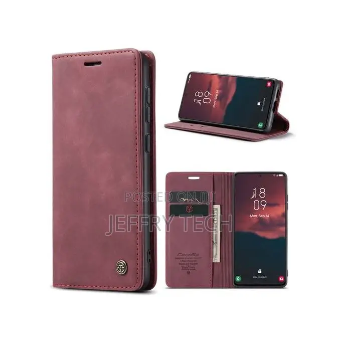 Genuine Leather Case Flip Cover for Samsung Galaxy S23 Plus