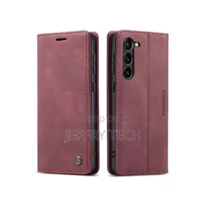 Genuine Leather Case Flip Cover for Samsung Galaxy S23 Plus