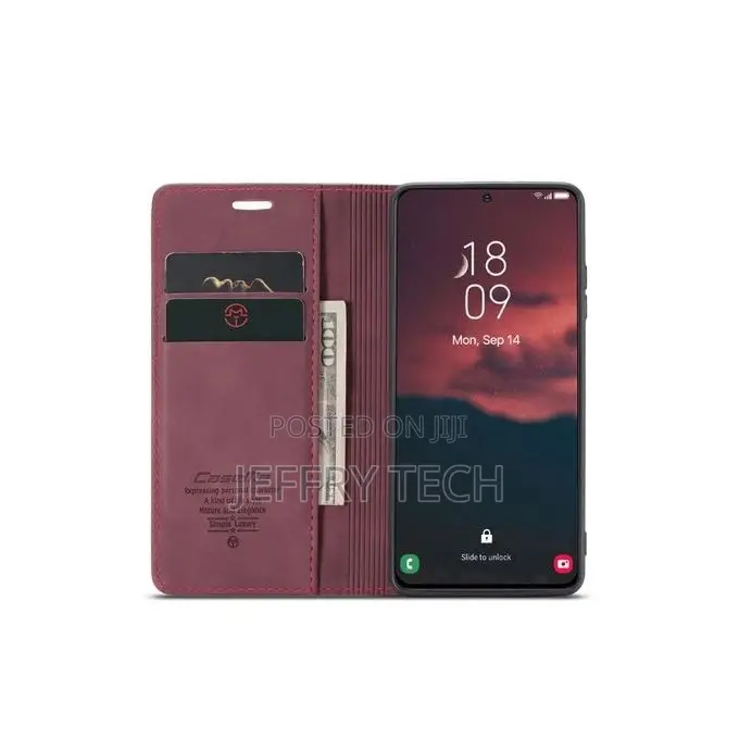 Genuine Leather Case Flip Cover for Samsung Galaxy S23 Plus