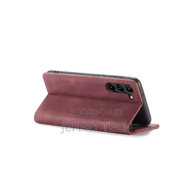 Genuine Leather Case Flip Cover for Samsung Galaxy S23 Plus