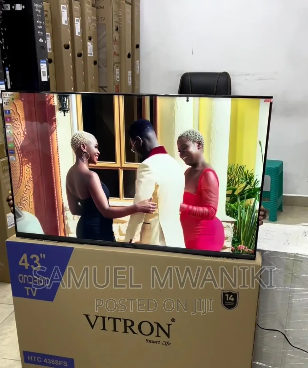 Vitron 43" FHD 1080 Frameless Smart Android Tv Netflix