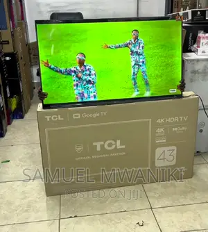 TCL 43” Uhd Frameless Google Tv Voice Control New Model